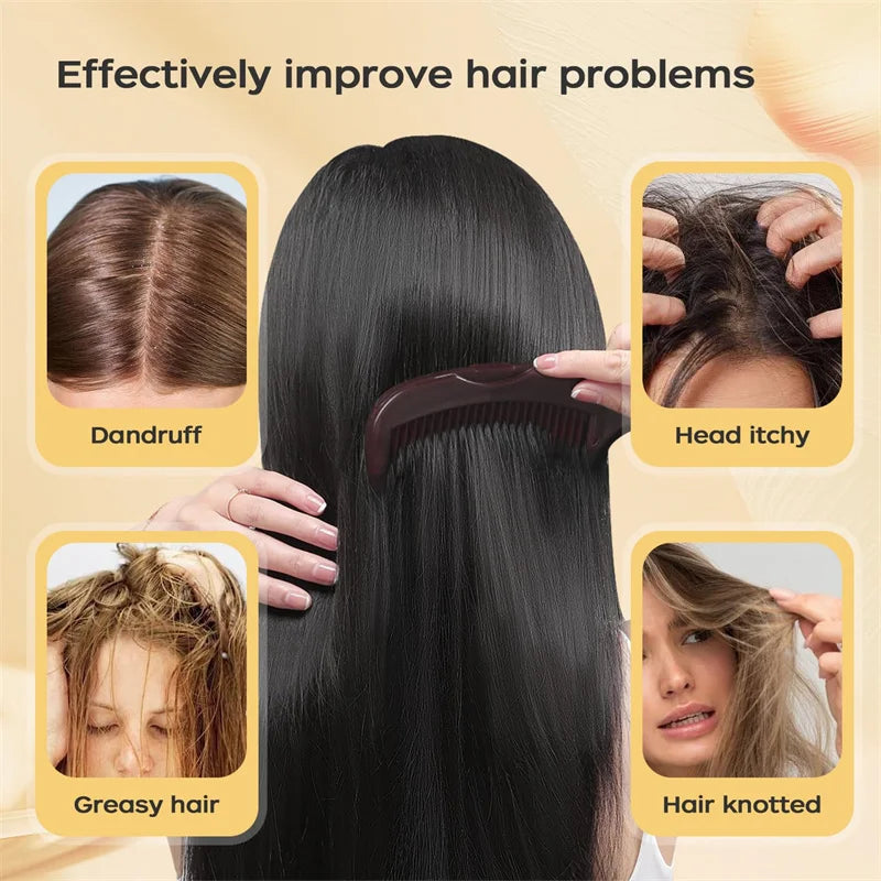 Dandruff Relief Comb Hollow Tooth Hairbrush Self-cleaning Scalp Point Massage Dandruff Removal Comb Scalp Psoriasis Energy Combs