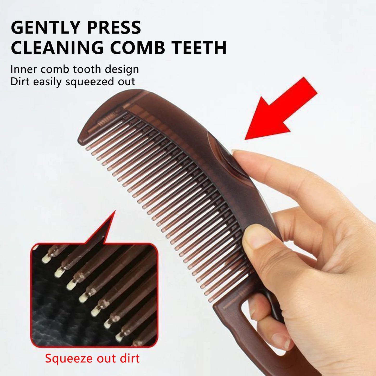 1/2/4Pcs Scalp Dandruff Removal Comb Men Women Girls Hair Dressing Comb Anti-Dandruff Scalp Massage Cleansing Comb Styling Tools
