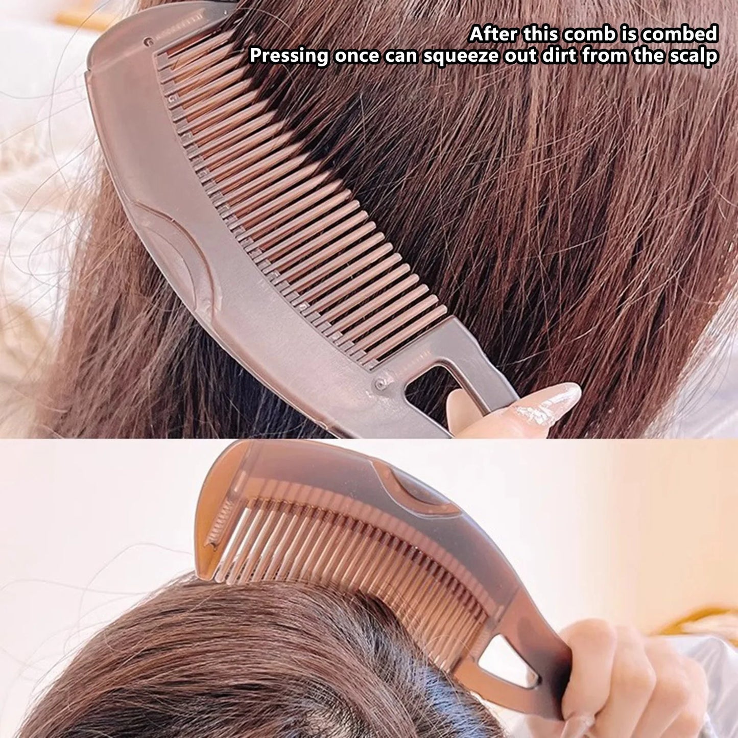 1/2/4Pcs Scalp Dandruff Removal Comb Men Women Girls Hair Dressing Comb Anti-Dandruff Scalp Massage Cleansing Comb Styling Tools